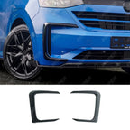 Volkswagen Transporter T7 2025 on Outer Canard Loops In Gloss Black Front Splitter