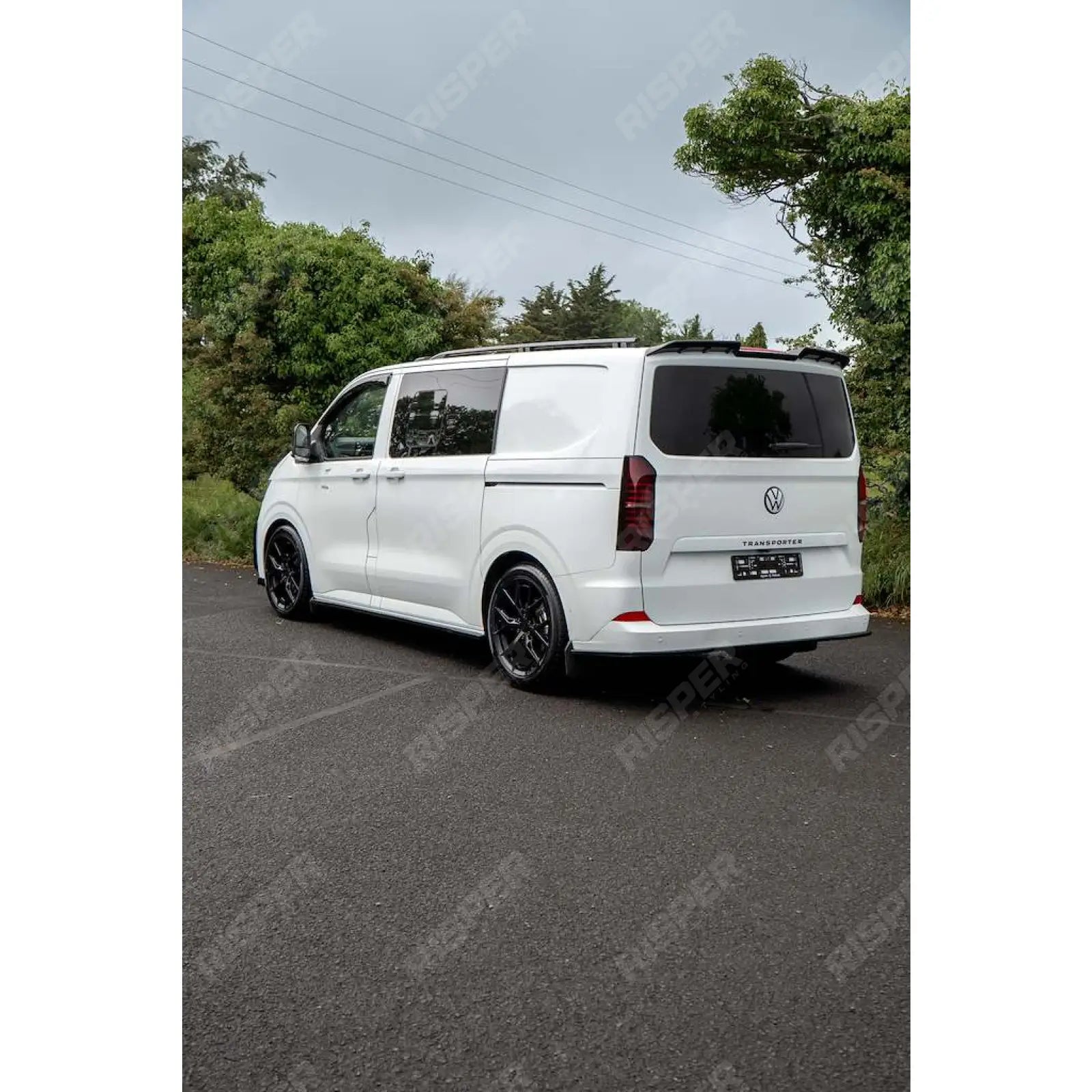 Premium Aero Kit In Gloss Black For Volkswagen Transporter T7 SWB TAILGATE 2025 on - Aero Kit