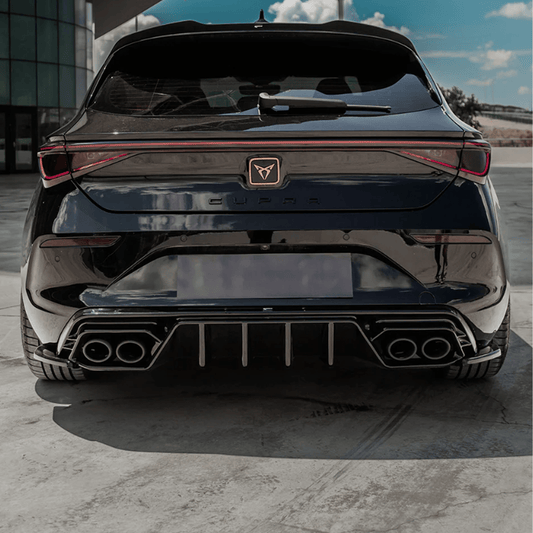 Cupra Leon 2020 On Rear Diffuser In Gloss Black