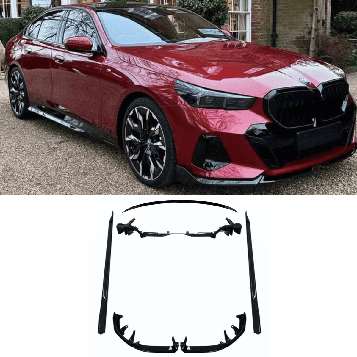 Bmw 5 Series G60 2024 On M Sport Aero Kit In Gloss Black