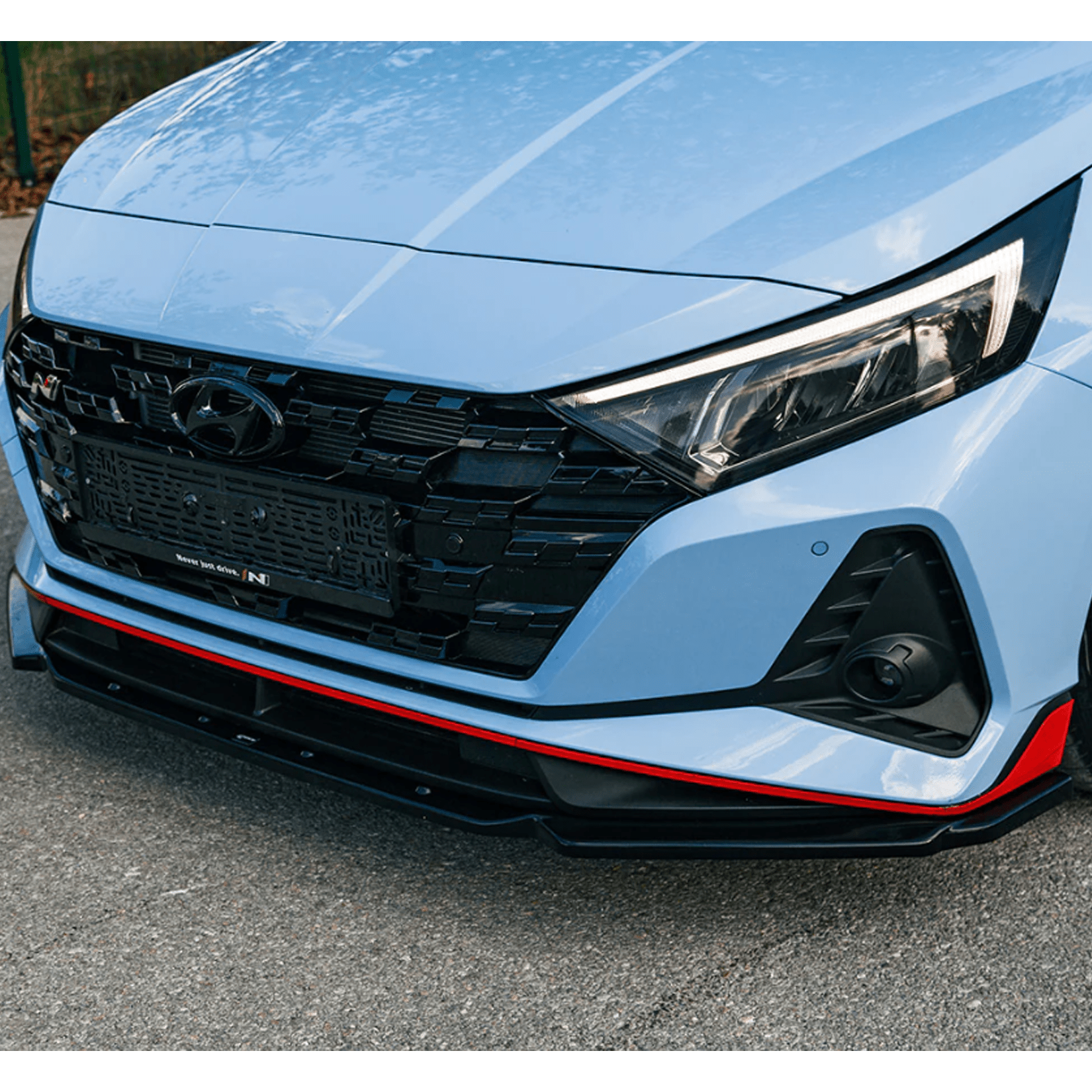 Hyundai I20 N Mk3 2020+ Front Splitter In Gloss Black