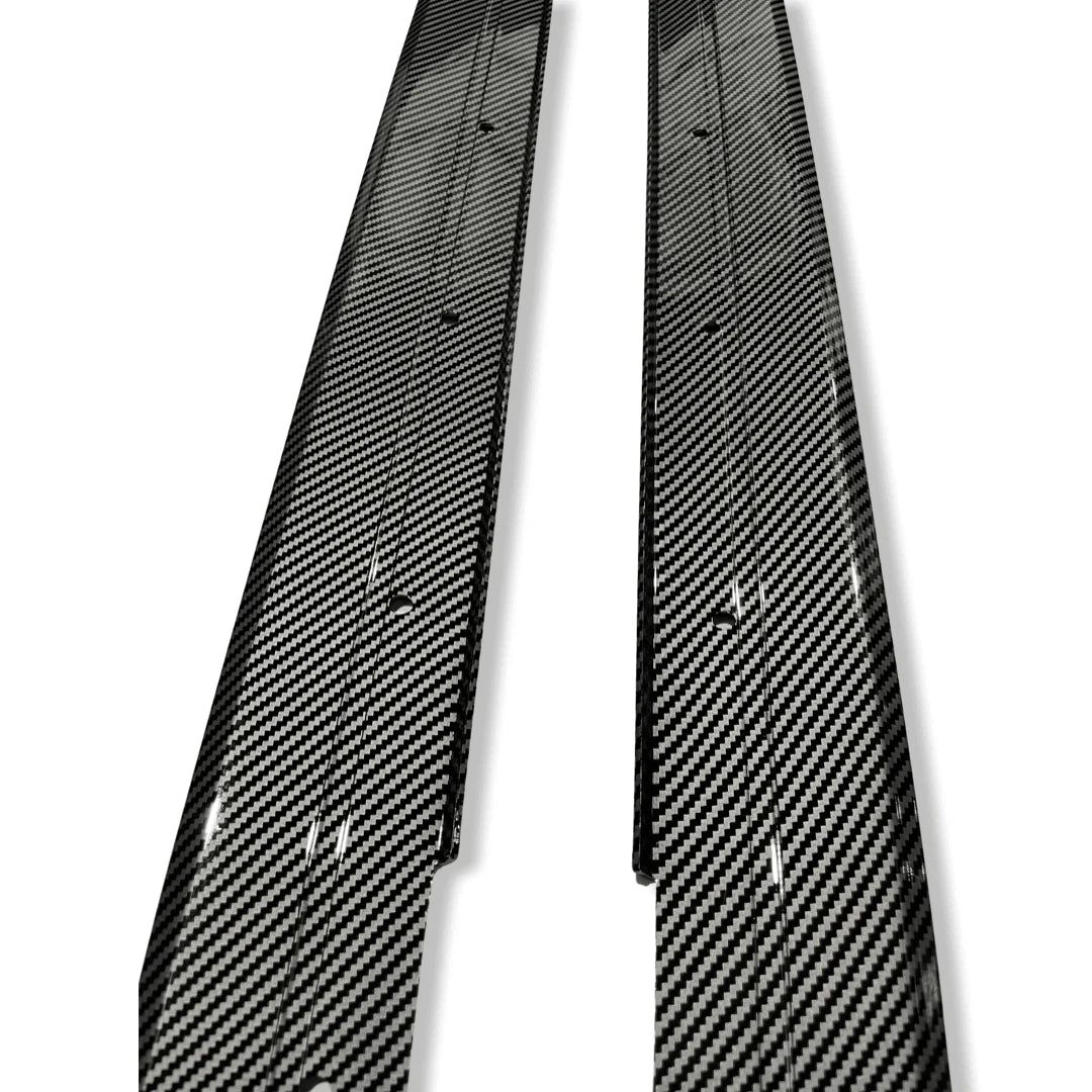 BMW 3 Series F30 F35 M Sport Side Skirt Splitters - Carbon Style