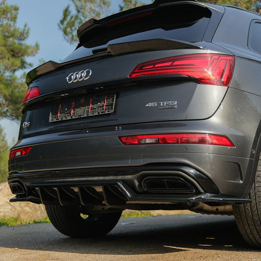Audi Q5 S - Line Mk2 Facelift 2020 - 2024 Lower Spoiler In Gloss Black 1650
