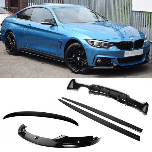 BMW 4 Series F36 M Sport Gloss Black Full Aero Kit V1 00____