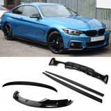 BMW 4 Series F36 M Sport Gloss Black Full Aero Kit V1 00____