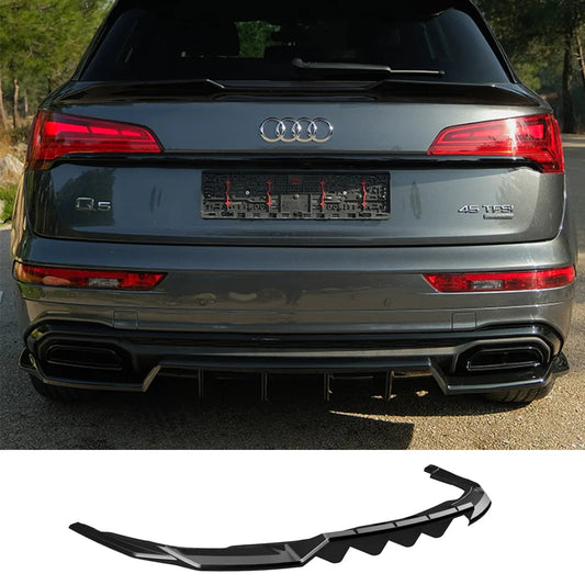 Audi Q5 S - Line Mk2 Facelift 2020 - 2024 Rear Centre Splitters In Gloss Black (2 Pcs) 1650