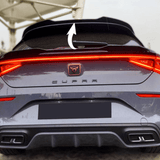 Cupra Leon 2020 On Rear Spoiler Cap In Gloss Black