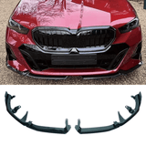 Bmw 5 Series G60 G68 M Sport Front Splitter In Gloss Black
