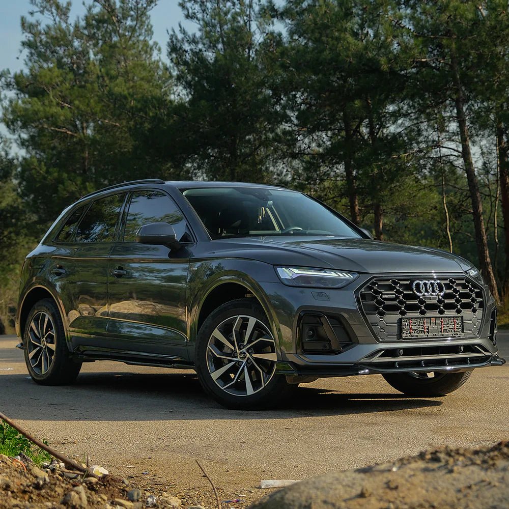 Audi SQ5 / Q5 S - Line Mk2 Facelift 2020 - 2024 Front Splitter In Gloss Black