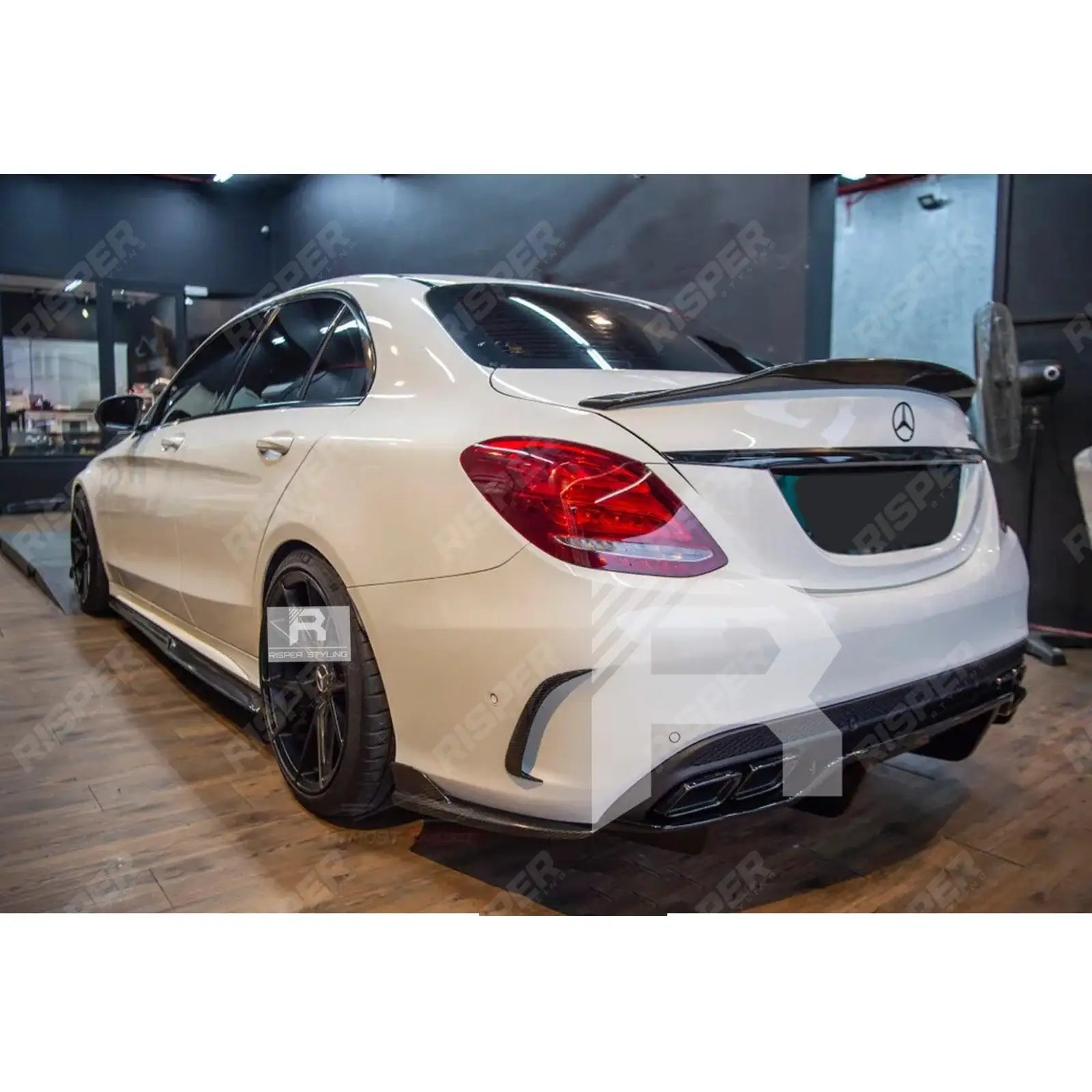 Mercedes C - Class W205 2014 - 2019 PSM Style Ducktail Spoiler In Gloss Black