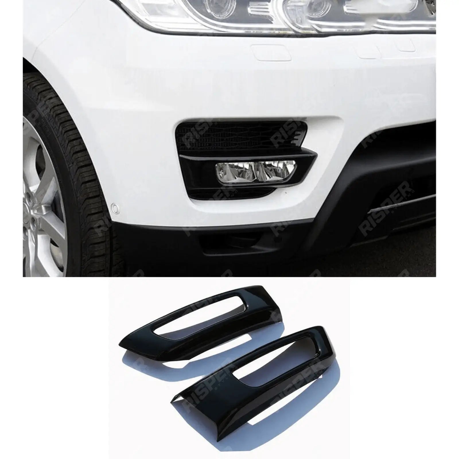 Range Rover Sport 2014 – 2017 – L494 – Gloss Black Fog Light Lamp Covers Main image