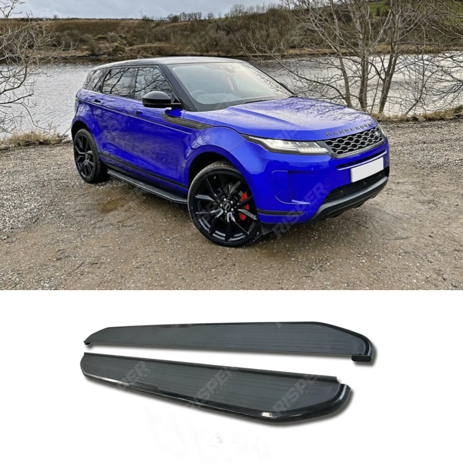 Range Rover Evoque 2018 On Oe Style Running Boards Black Side Steps Main image