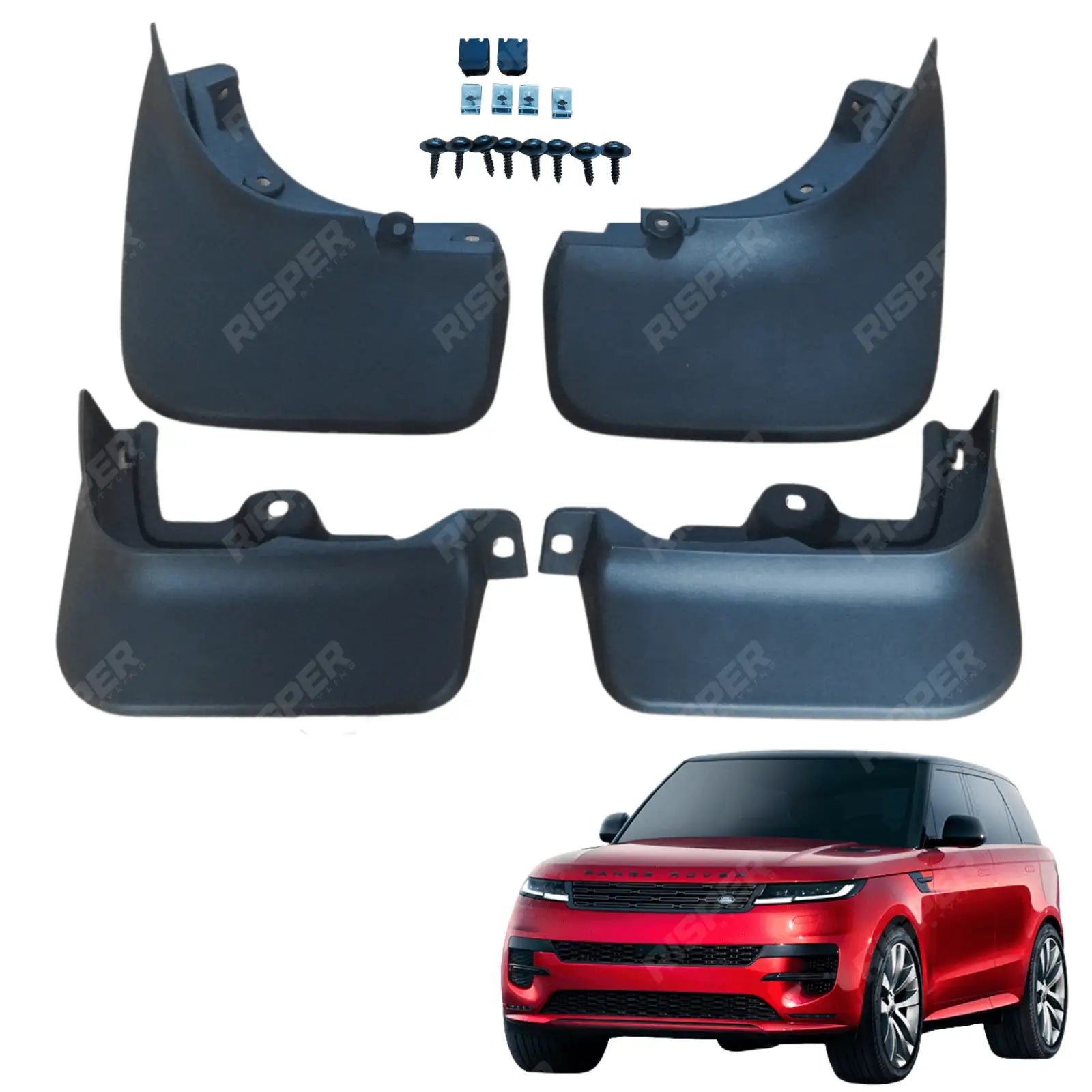 Range Rover Sport 2022 On OEM Style Mudflaps Front & Rear - Full Set Main image
