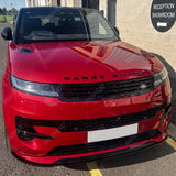 Range Rover Sport L461 2023+ SV Style Front Splitter Lip In Gloss Black
