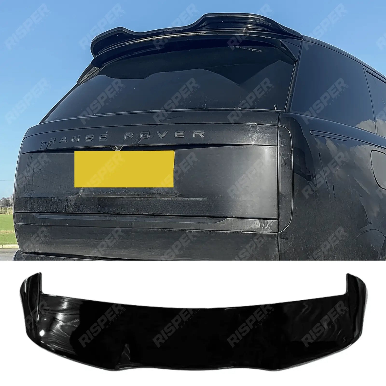 Range Rover Vogue 2023 on Rear Spoiler In Gloss Black Main image