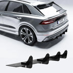 Audi Q8 S - LINE 2018 on Gloss Black Rear Blade Diffuser