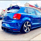 Volkswagen Polo MK5 6C GTI 2014 - 2018 - Rear Blade Style Diffuser in Gloss Black