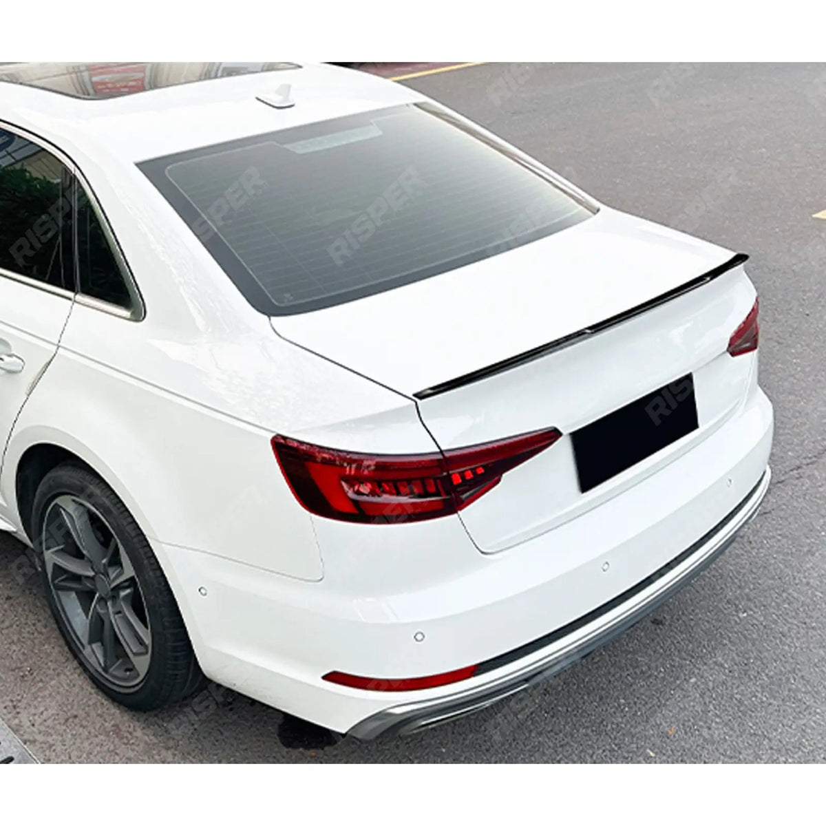 Rear Boot Spoiler in Gloss Black For Audi A4 B9 2017-2024 - Rear Spoilers