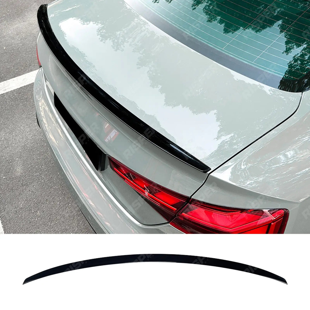 Rear Boot Spoiler in Gloss Black For Audi A5 S5 F5 2017-2020 Coupe - Rear Spoilers