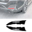 BMW 4 SERIES GRAND COUPE G26 2020+ REAR BUMPER CORNER SPLITTERS IN GLOSS BLACK Rear Side Splitters