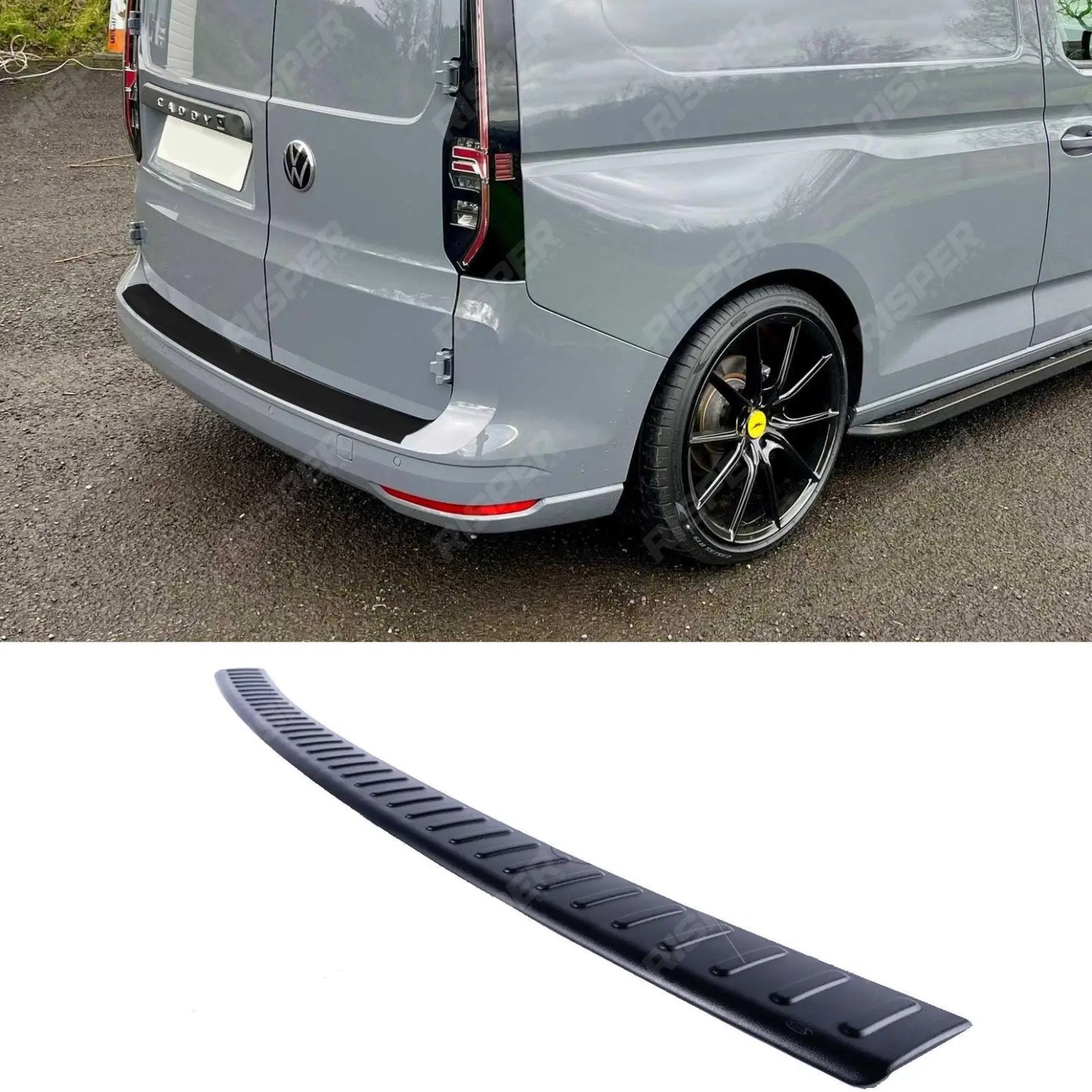 Vw Caddy Mk5 2021+ – Rear Bumper Protector In Black Main image