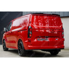 Ford Transit Custom MK2 2024 On Rear Bumper Splitter In Gloss Black 3 Piece Rear Bumper Splitters