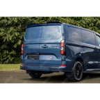 Ford Transit Custom MK2 2024 On Rear Bumper Splitter In Gloss Black 3 Piece Rear Bumper Splitters