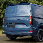 Ford Transit Custom MK2 2024 On Rear Bumper Splitter In Gloss Black 3 Piece Rear Bumper Splitters