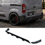 Rear Bumper Splitter in Gloss Black For Peugeot Partner / Citroen Berlingo 2023+ - Rear Bumper Splitters