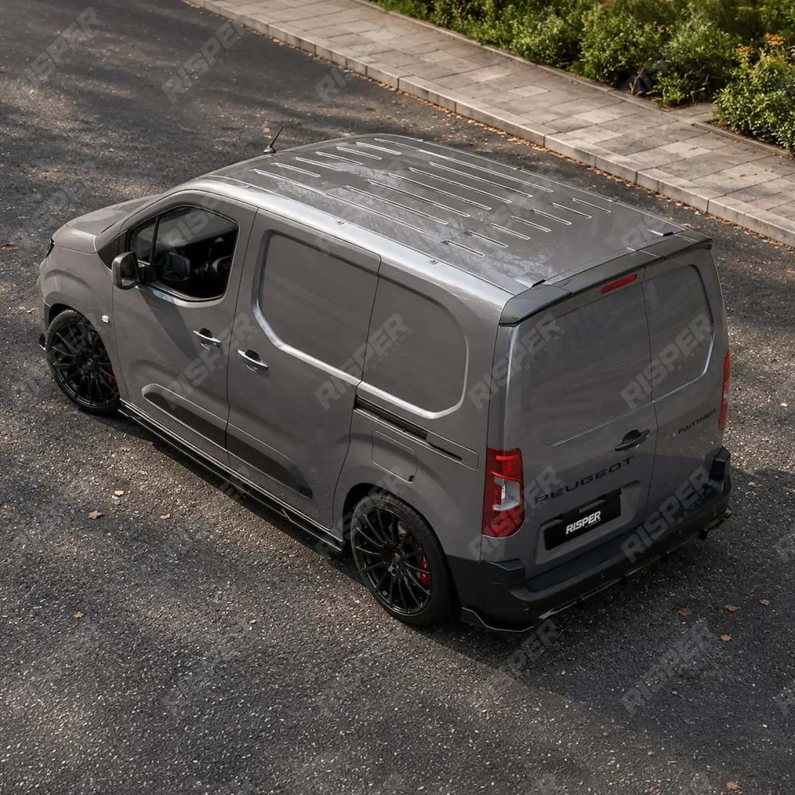 Rear Bumper Splitter in Gloss Black For Peugeot Partner / Citroen Berlingo 2023+ - Rear Bumper Splitters