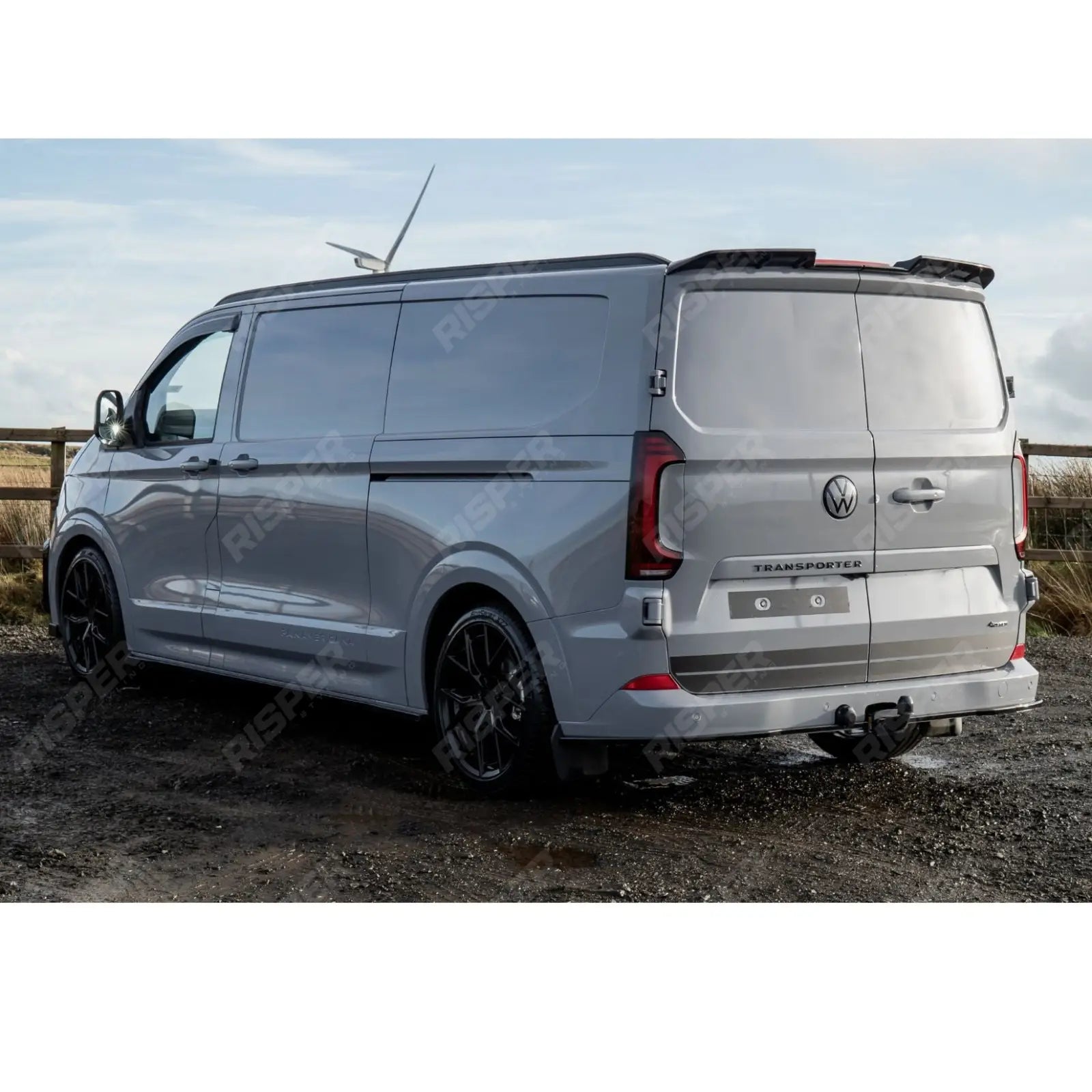 Volkswagen Transporter T7 2025+ Rear Bumper Splitter In Gloss Black Rear Bumper Splitters