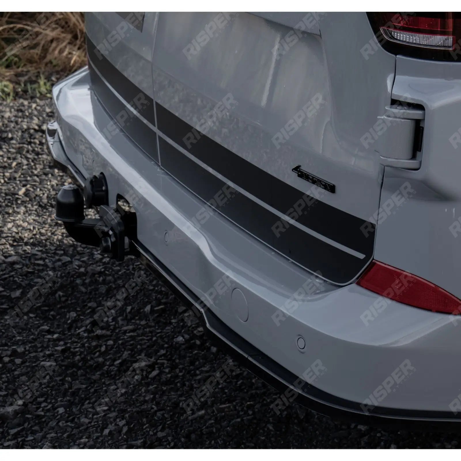Volkswagen Transporter T7 2025+ Rear Bumper Splitter In Gloss Black Rear Bumper Splitters
