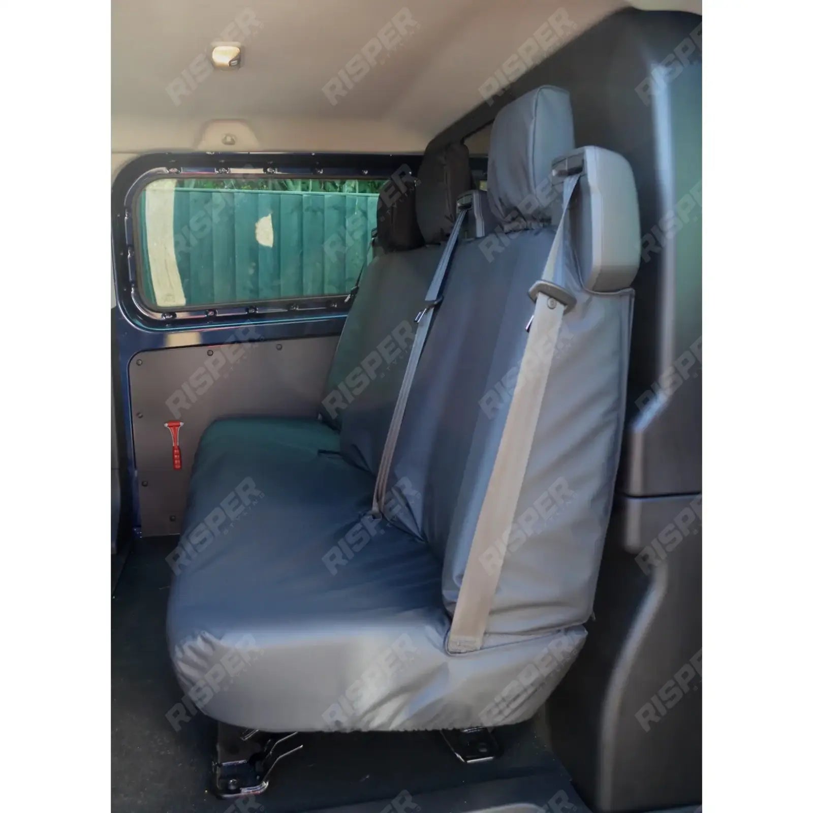 VW Transporter T7 2025+ Rear DCIV Seat Cover - In Black Seat Covers Main image