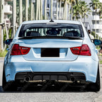 Rear Diffuser in Gloss Black 0__0 For BMW 3 Series E90 E91 2005-2012 M Sport - Diffuser