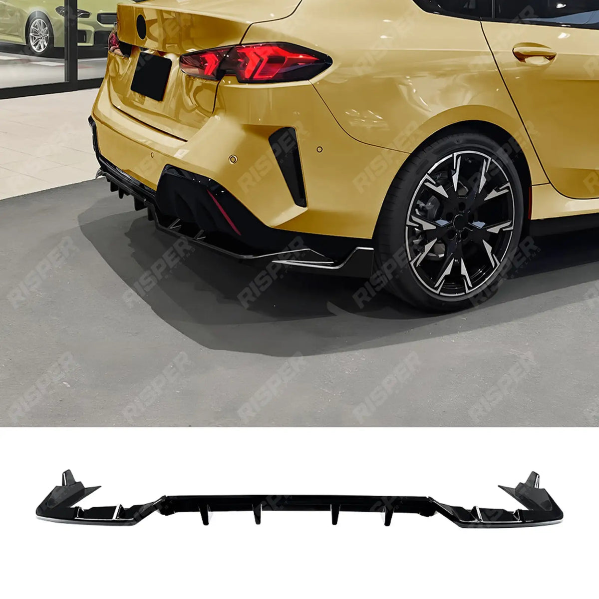 Rear Diffuser in Gloss Black For BMW F74 2 Series Grand Coupe 2025 on M Sport - Diffuser