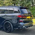 BMW X7 G07 LCI 2023+ Rear Diffuser In Gloss Black - Diffuser