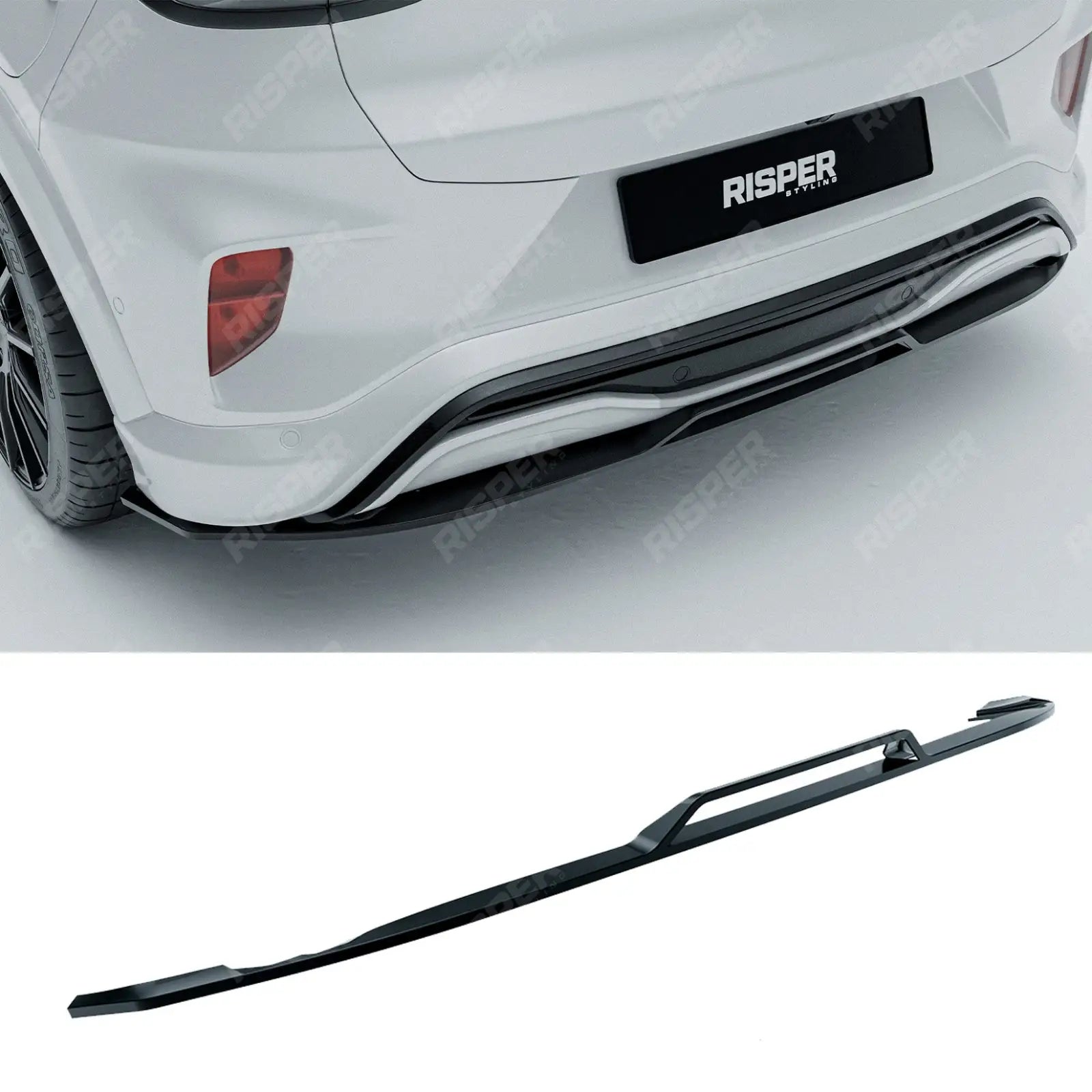 Ford Puma ST Line & ST Line X 2024+ Rear Diffuser In Gloss Black Diffuser