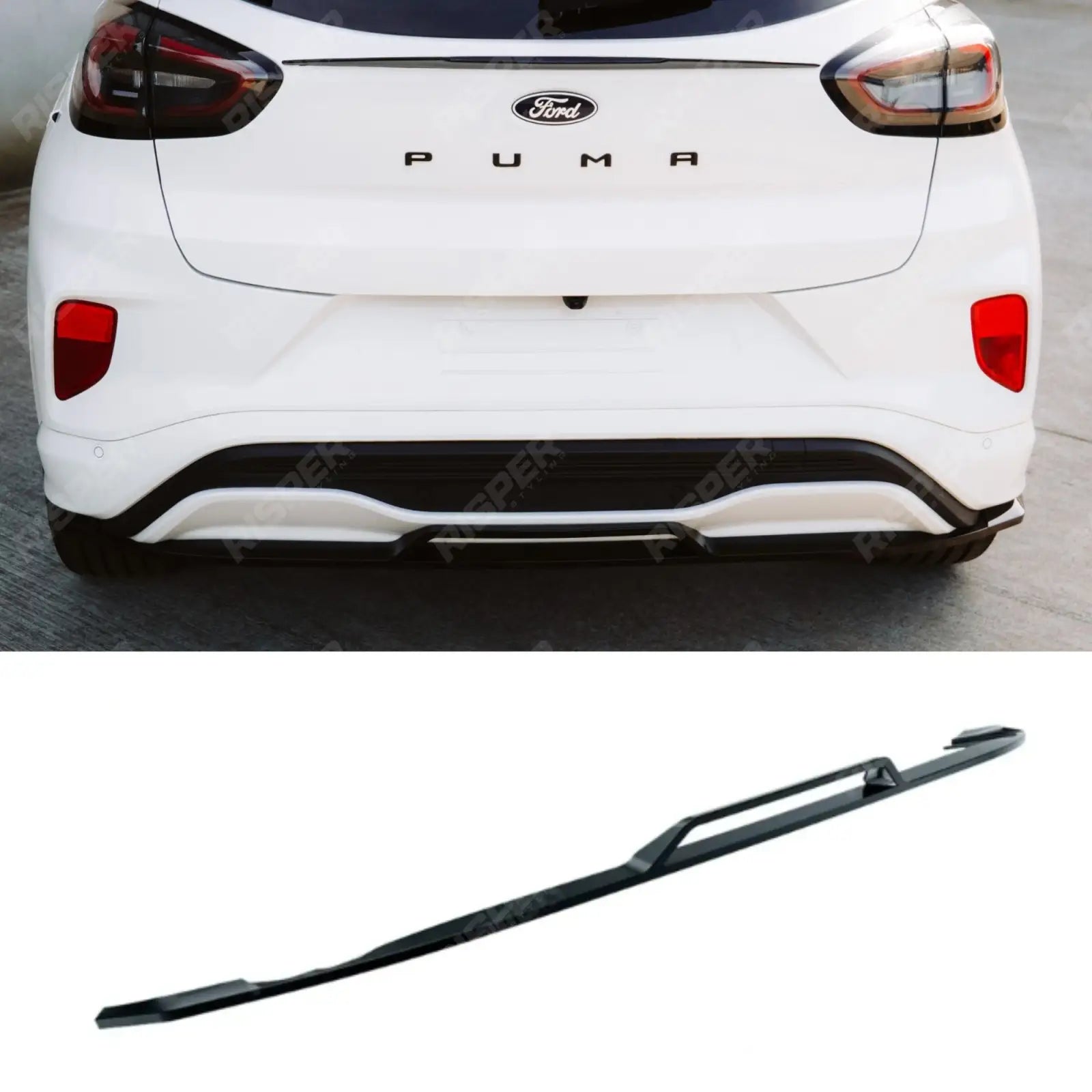 Ford Puma ST Line & ST Line X 2024+ Rear Diffuser In Gloss Black - Diffuser Main image