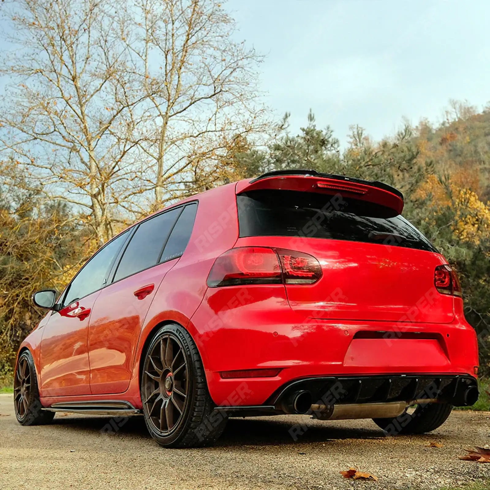 Volkswagen Golf GTI / GTD Mk6 2008-2012 Rear Diffuser in Gloss Black - Diffuser
