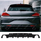 Rear Diffuser in Gloss Black For Volkswagen Sirocco R 2014-2017 - Diffuser