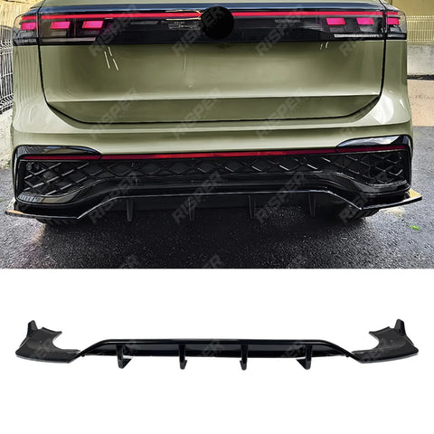 Rear Diffuser in Gloss Black For Vw Tiguan Mk3 2024 on R-Line - Diffuser