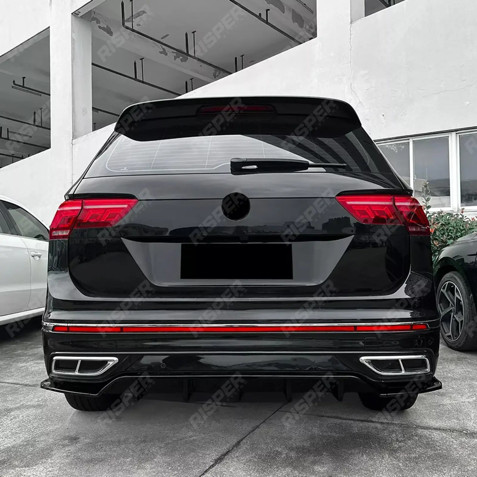 Rear Diffuser & Side Splitters For Volkswagen Tiguan MK2.5 2021-2023 R-Line Secondary image