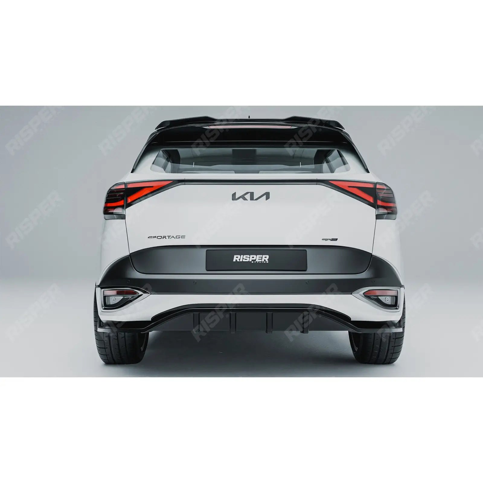 Kia Sportage MK5 GT Line 2021-2025 Rear Diffuser & Side Splitters Gloss Black Aero Kit