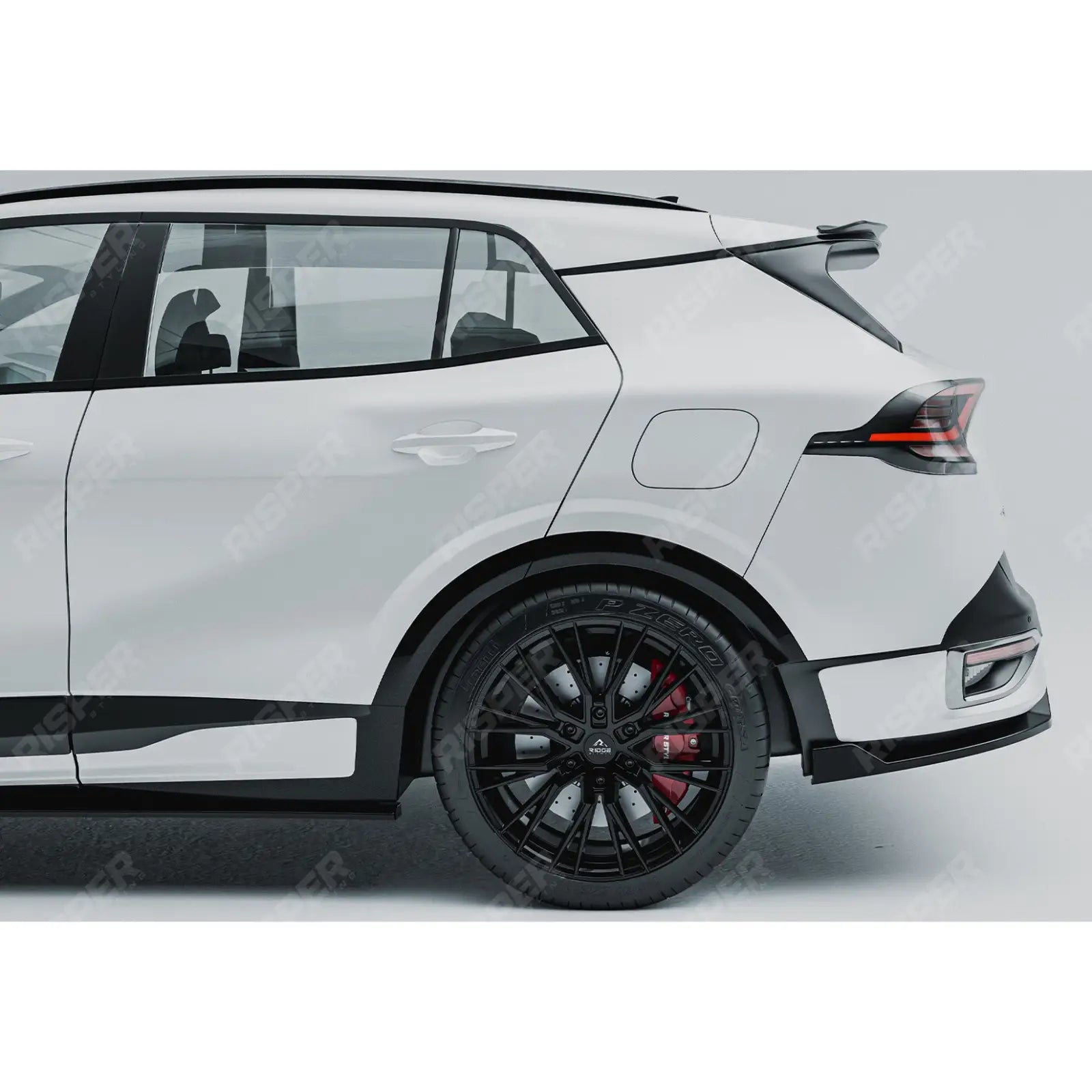 Kia Sportage MK5 GT Line 2021-2025 Rear Diffuser & Side Splitters Gloss Black Aero Kit
