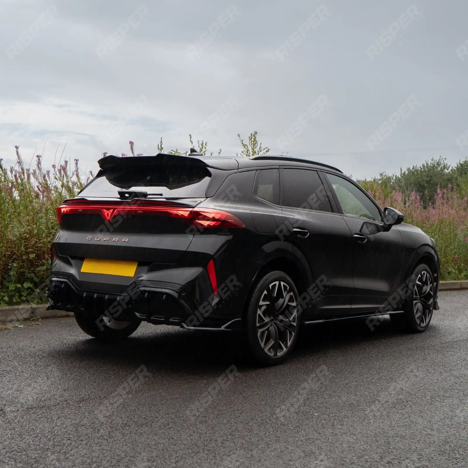 Rear Diffuser & Rear Side Splitters In Gloss Black Cupra Terramar MK1 2025 On - Diffuser