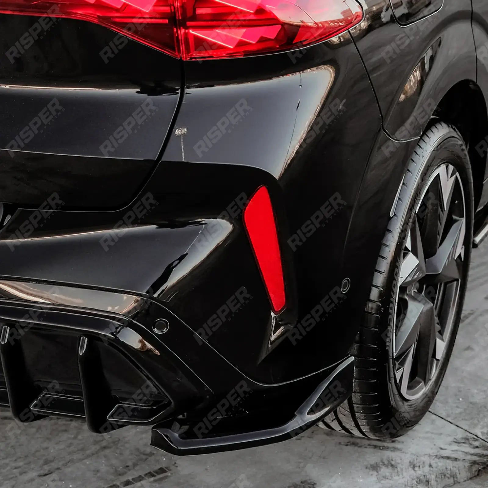 Cupra Terramar MK1 2025 On Rear Diffuser & Rear Side Splitters In Gloss Black Diffuser