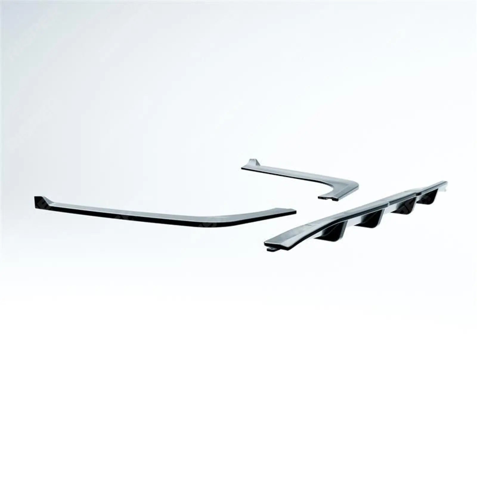 MERCEDES C CLASS W206 AMG LINE 2022+ REAR DIFFUSER WITH CORNER SPLITTERS - GLOSS BLACK Diffuser