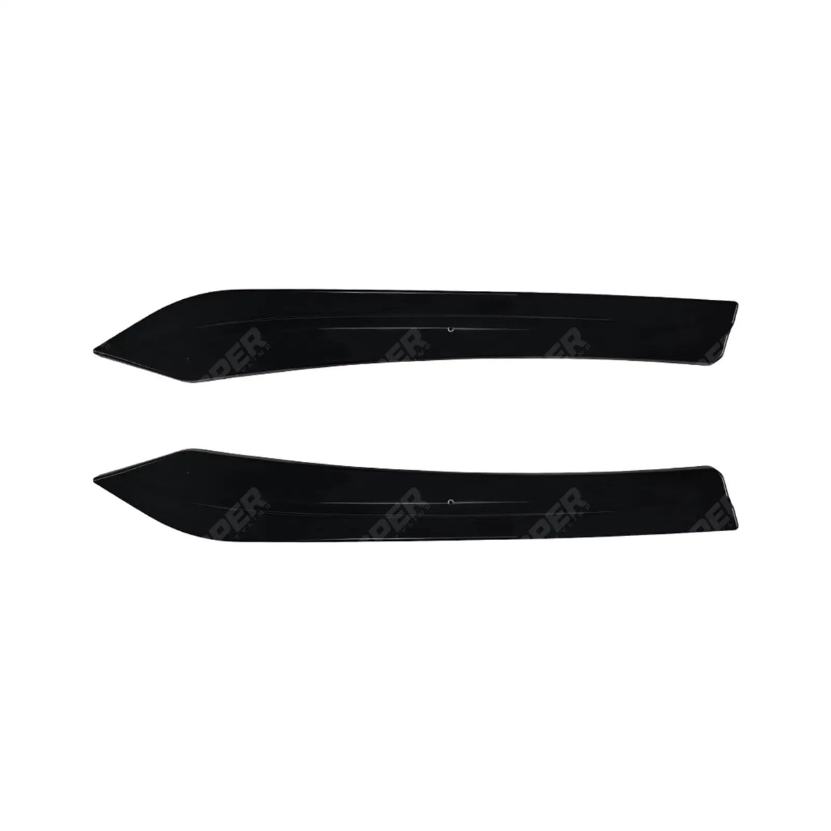 Rear End Side Splitters in Gloss Black For BMW 5 Series F10 F11 M Sport 2011-2017 - Rear Bumper Splitters