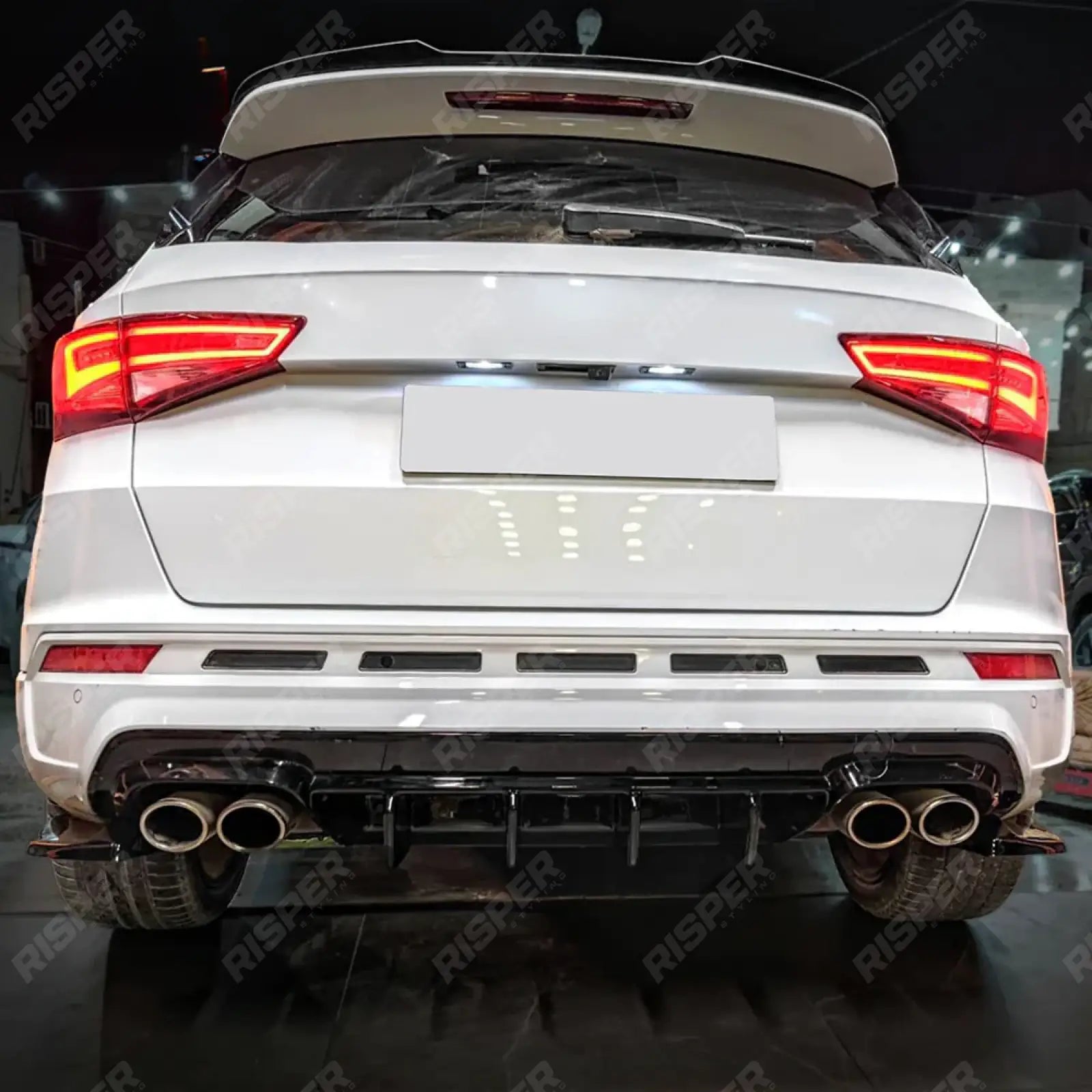Rear Side Splitters in Gloss Black Cupra Ateca Mk1 2018 on Secondary image