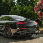 Mercedes Cla45 C118 2019-2023 Rear Side Splitters in Gloss Black - Rear Bumper Splitters